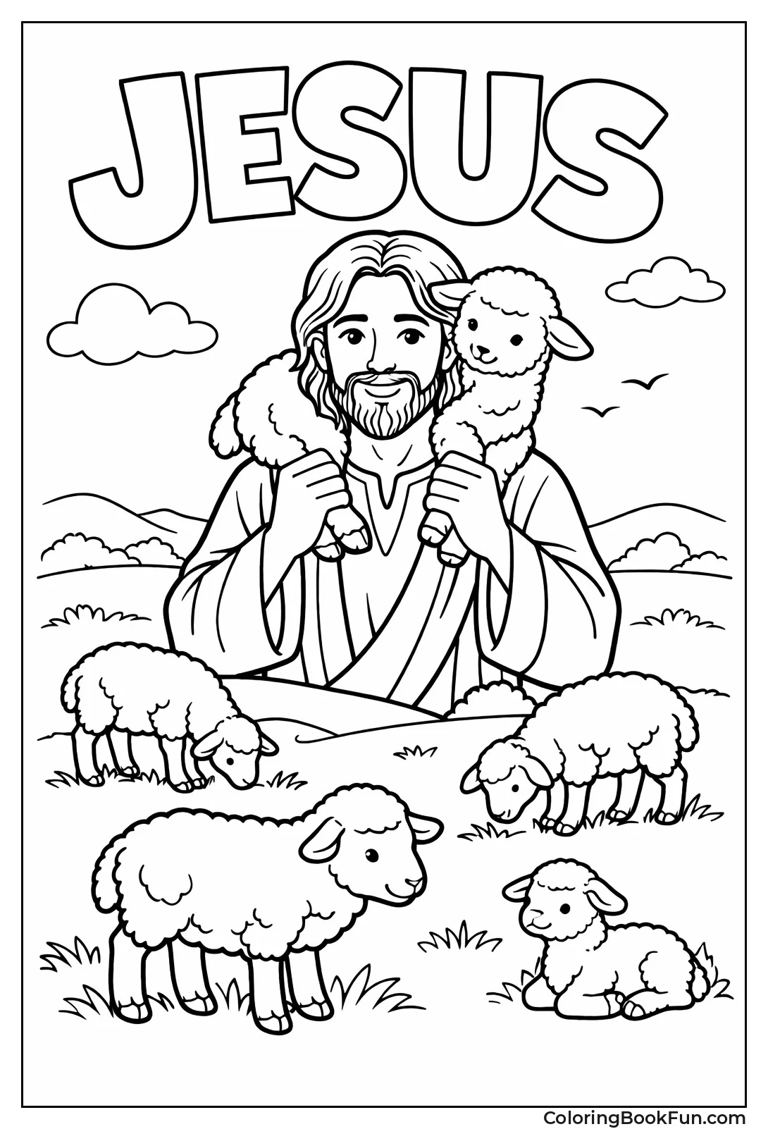 Jesus Carries Little Lamb