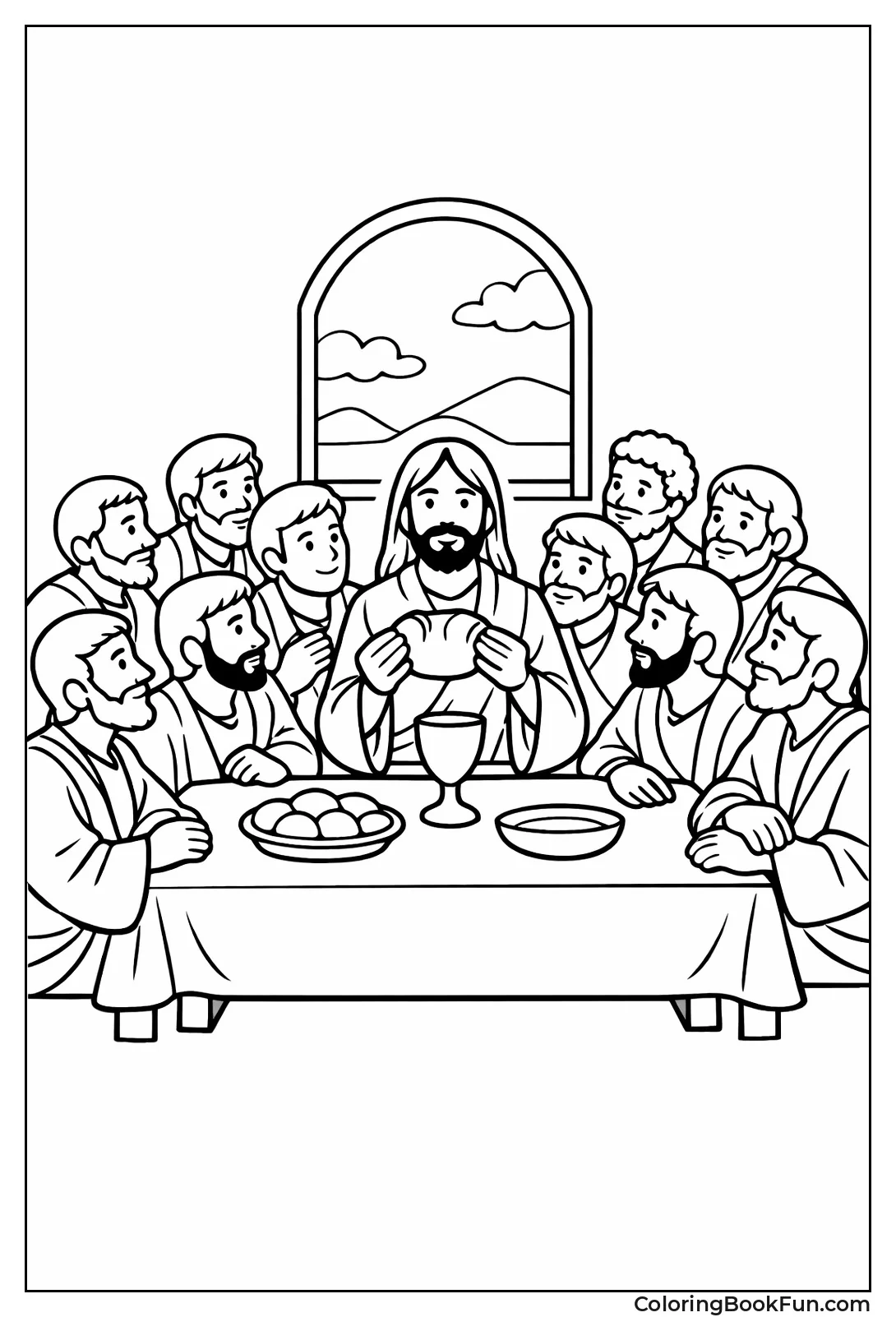 Jesus Shares Last Supper