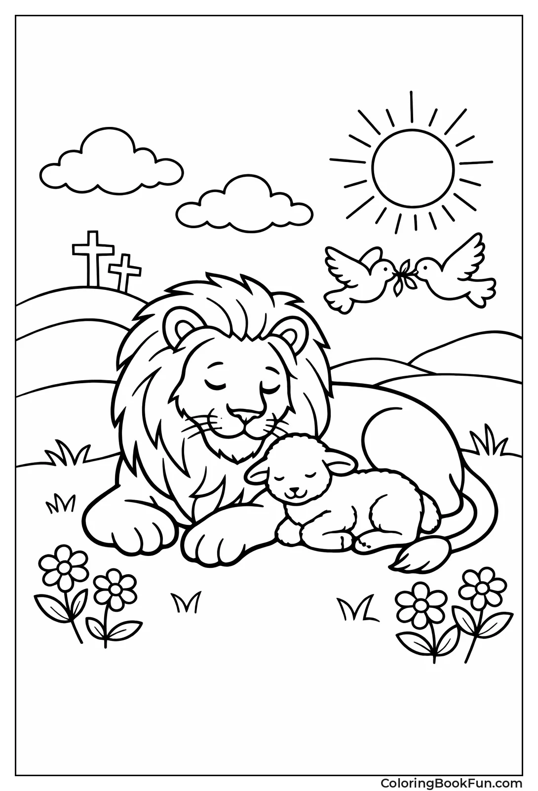 Lion Lies with Lamb