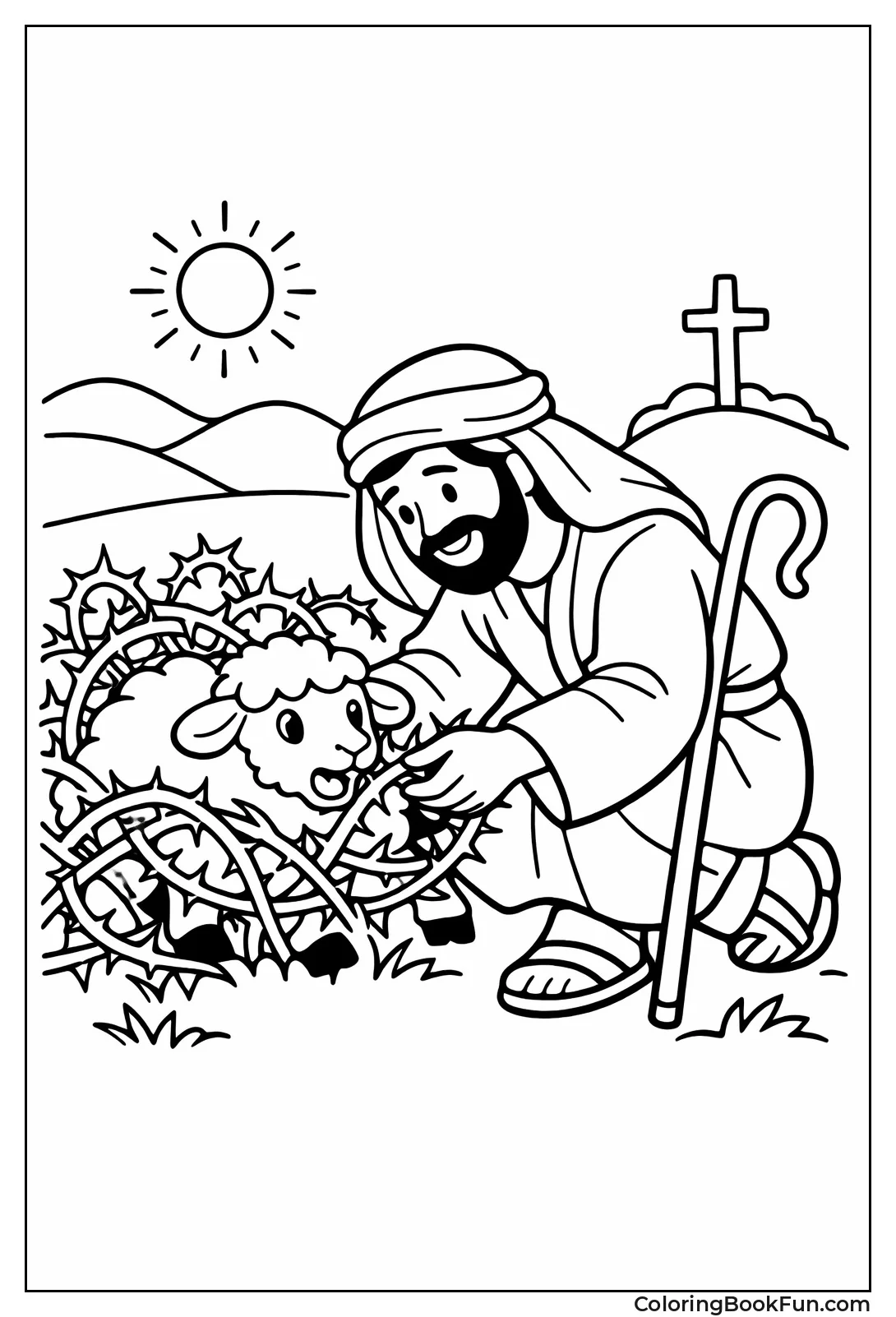 Shepherd Rescues Lost Sheep