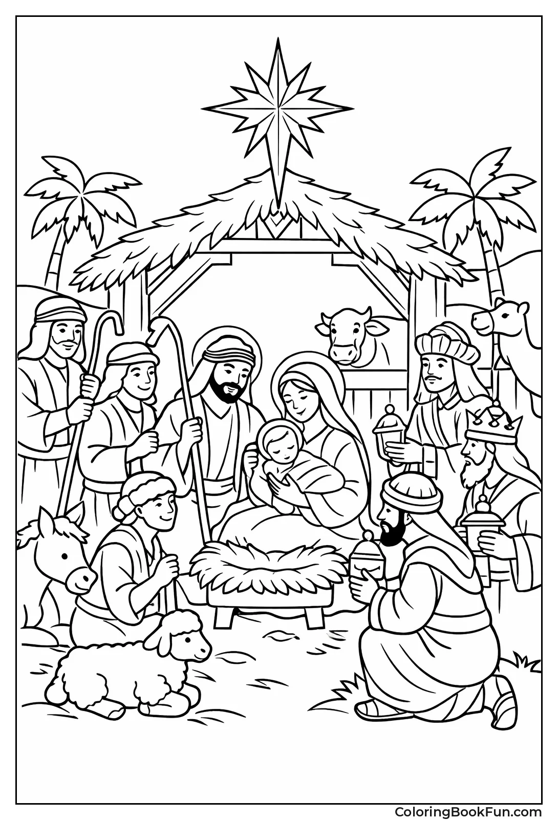 Baby Jesus in Manger Stable