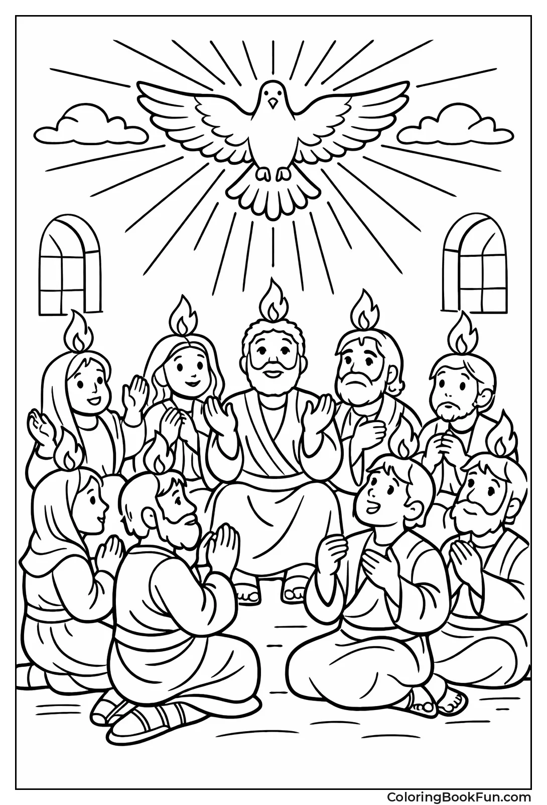 Flames on Disciples Heads