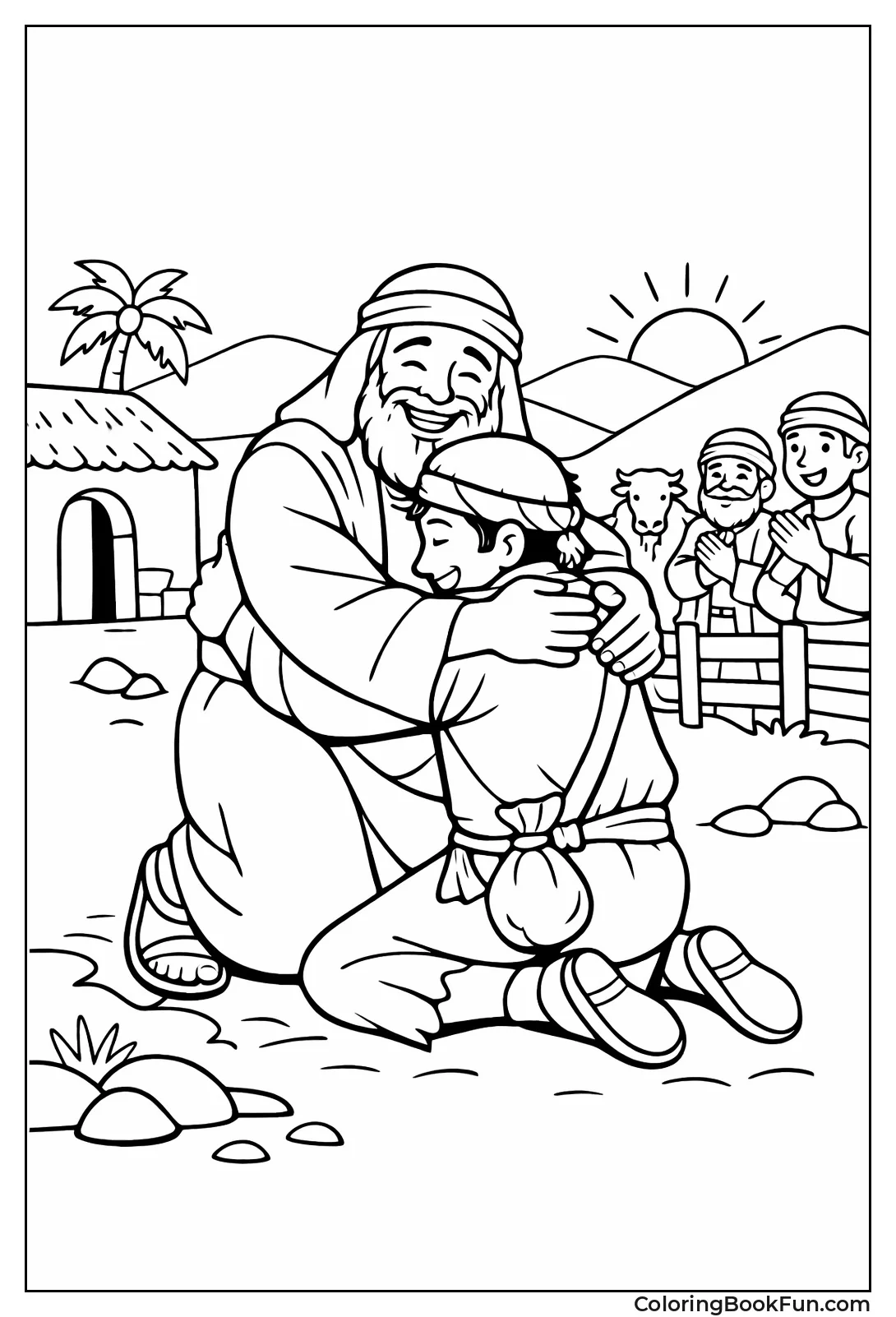 Father Hugs Lost Son