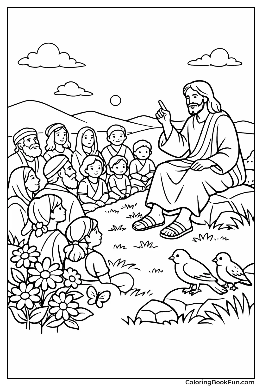 Jesus Teaches Sermon Mount