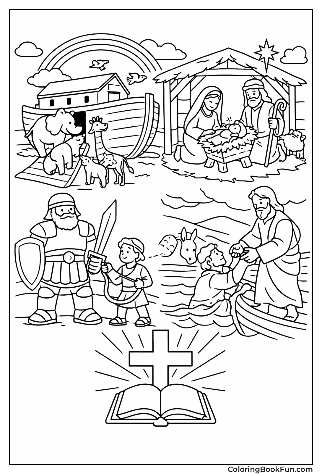 Kids Color Bible Stories