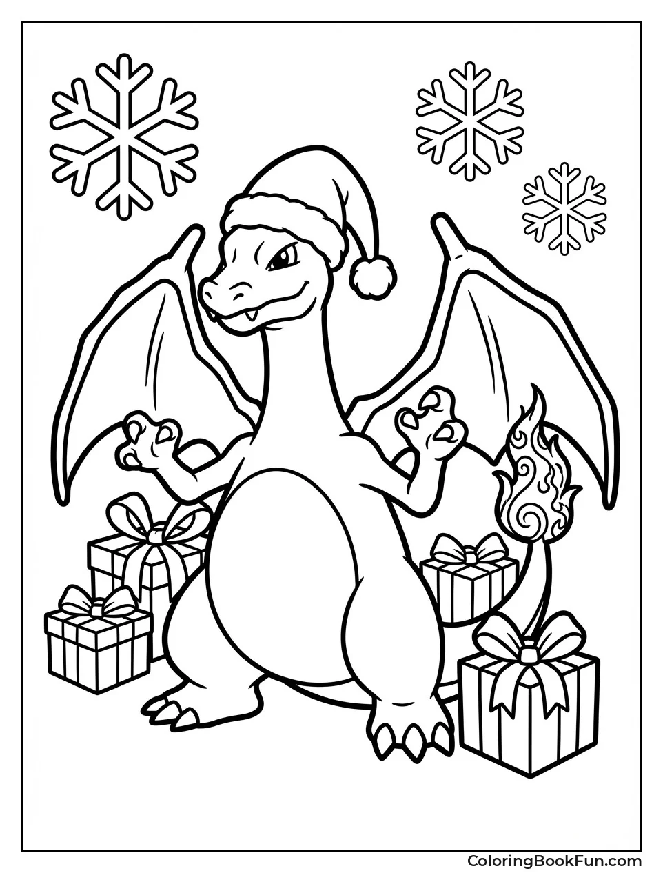 Christmas Charizard with Presents