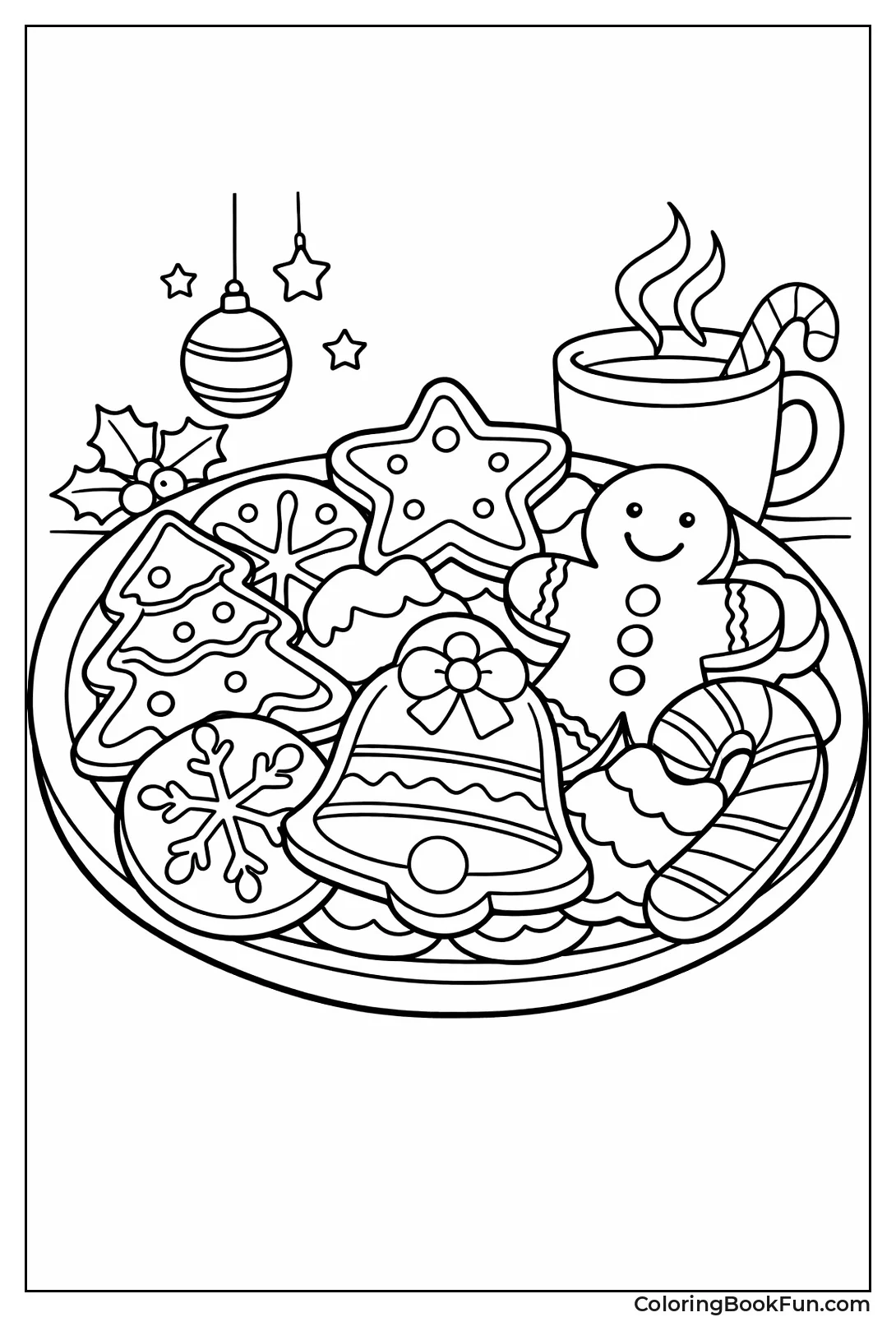 Cookies Fill Christmas Tray