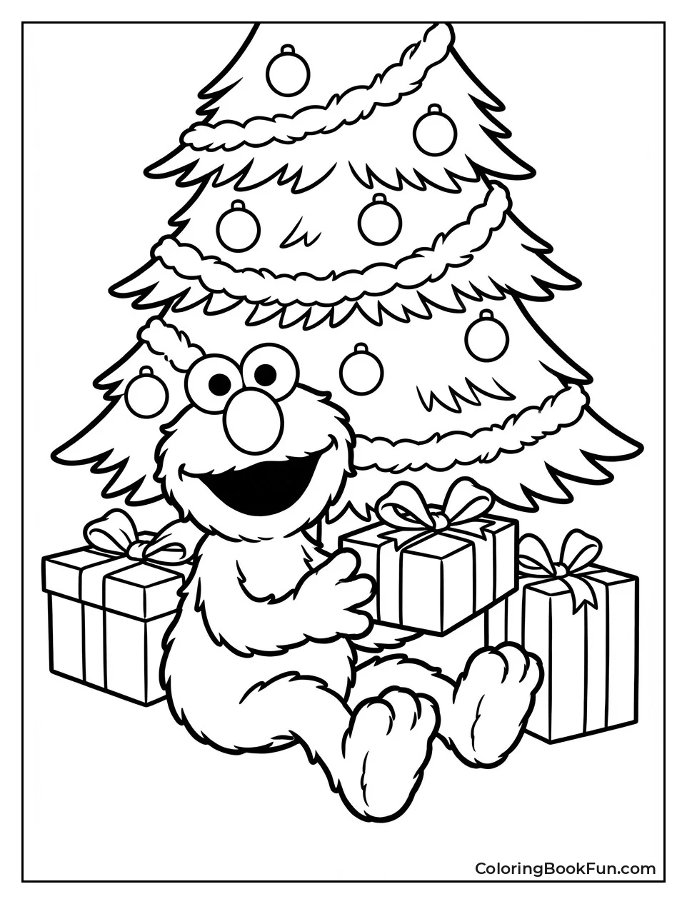 Elmo Opens Christmas Presents