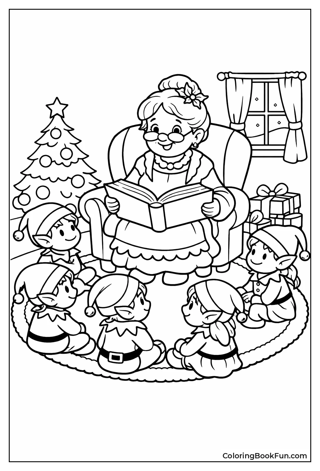 Mrs Claus Reading Story