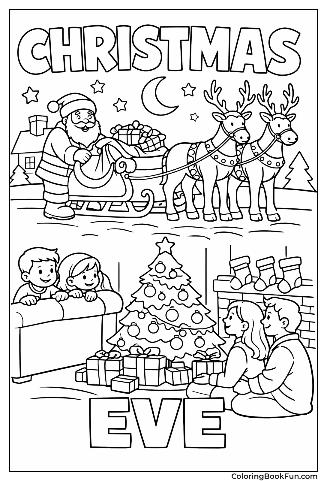 Santa Preps Christmas Eve