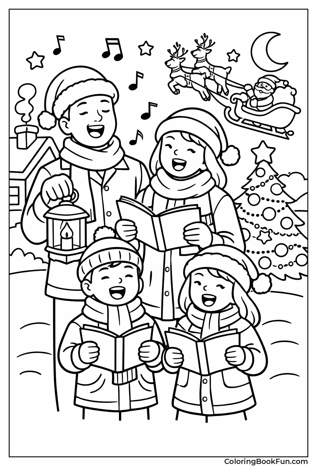 Family Sings Night Carols