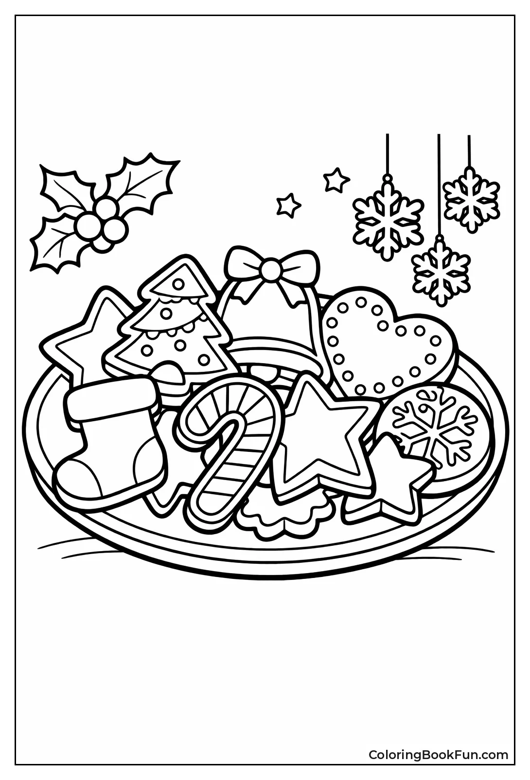 Plate of Christmas Cookies