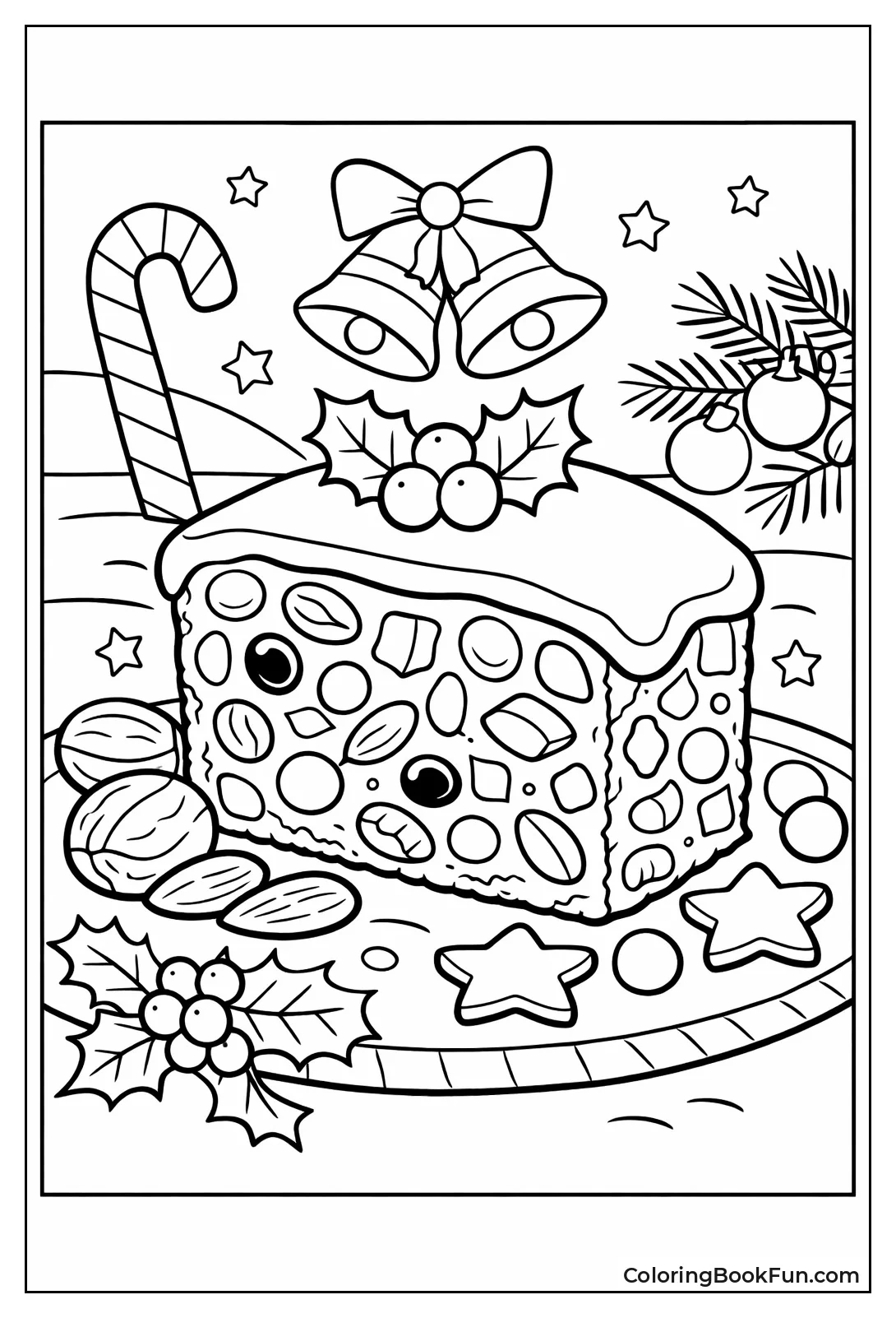 Fruitcake Slice Nuts