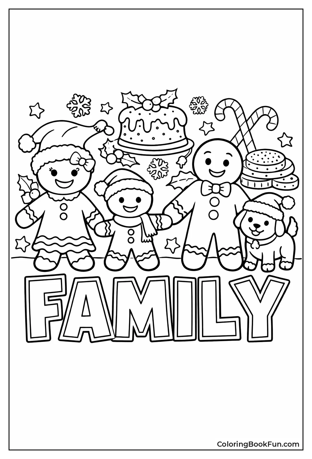 Gingerbread Family Together