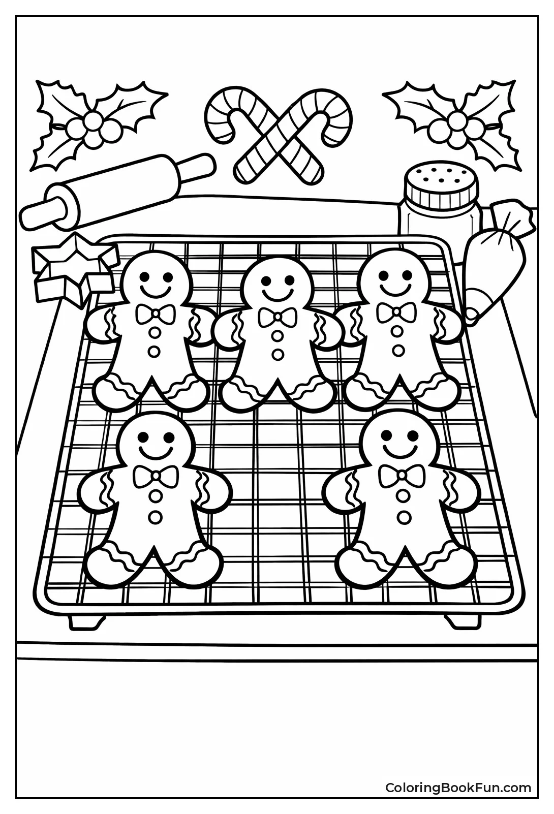 Cooling Gingerbread Tray