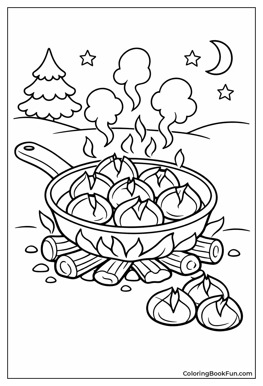 Roasting Chestnuts Steam