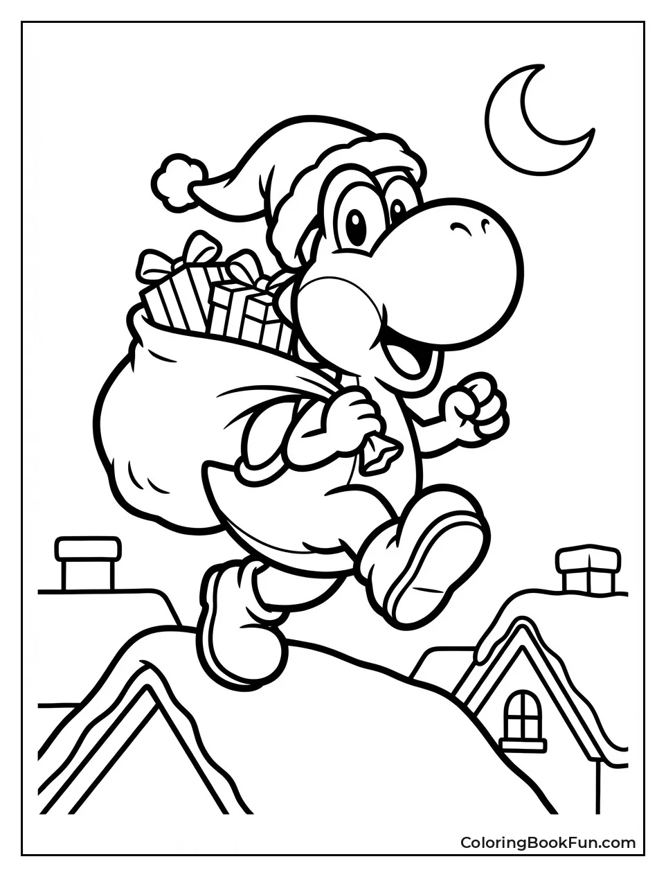 Yoshi Delivering Christmas Gifts