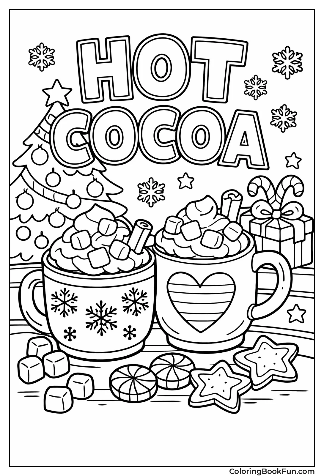 Mugs Steam with Marshmallows