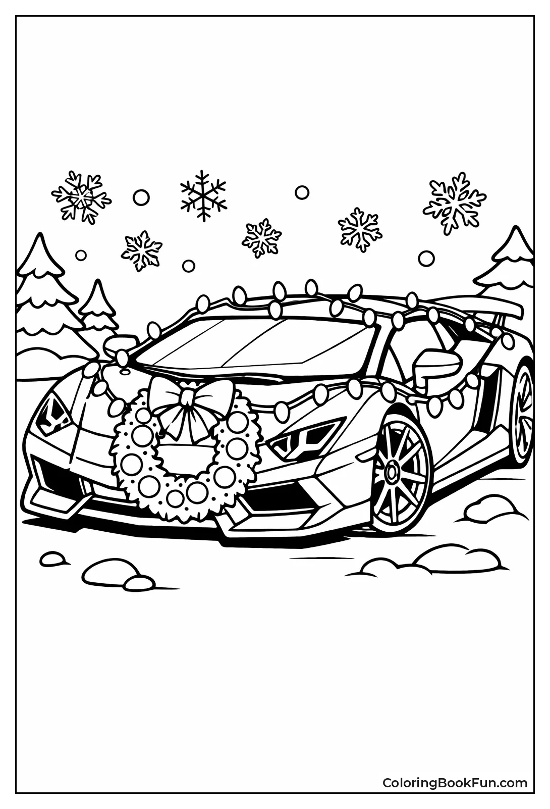 Christmas Lights on Lambo