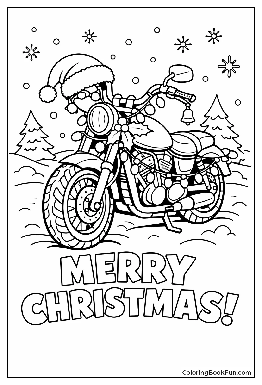 Christmas Bike Santa Lights