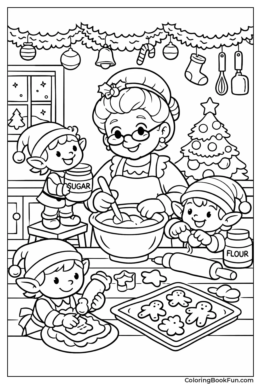 Mrs Claus Bakes Cookies