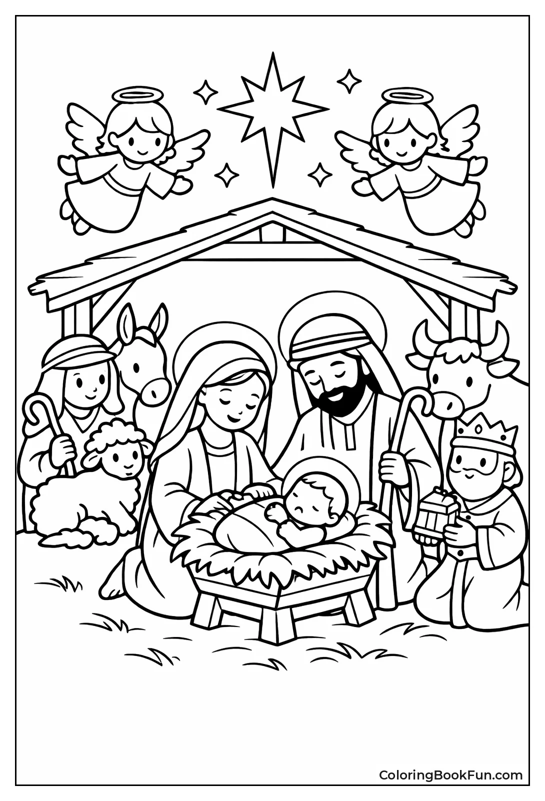 Holy Family in Stable