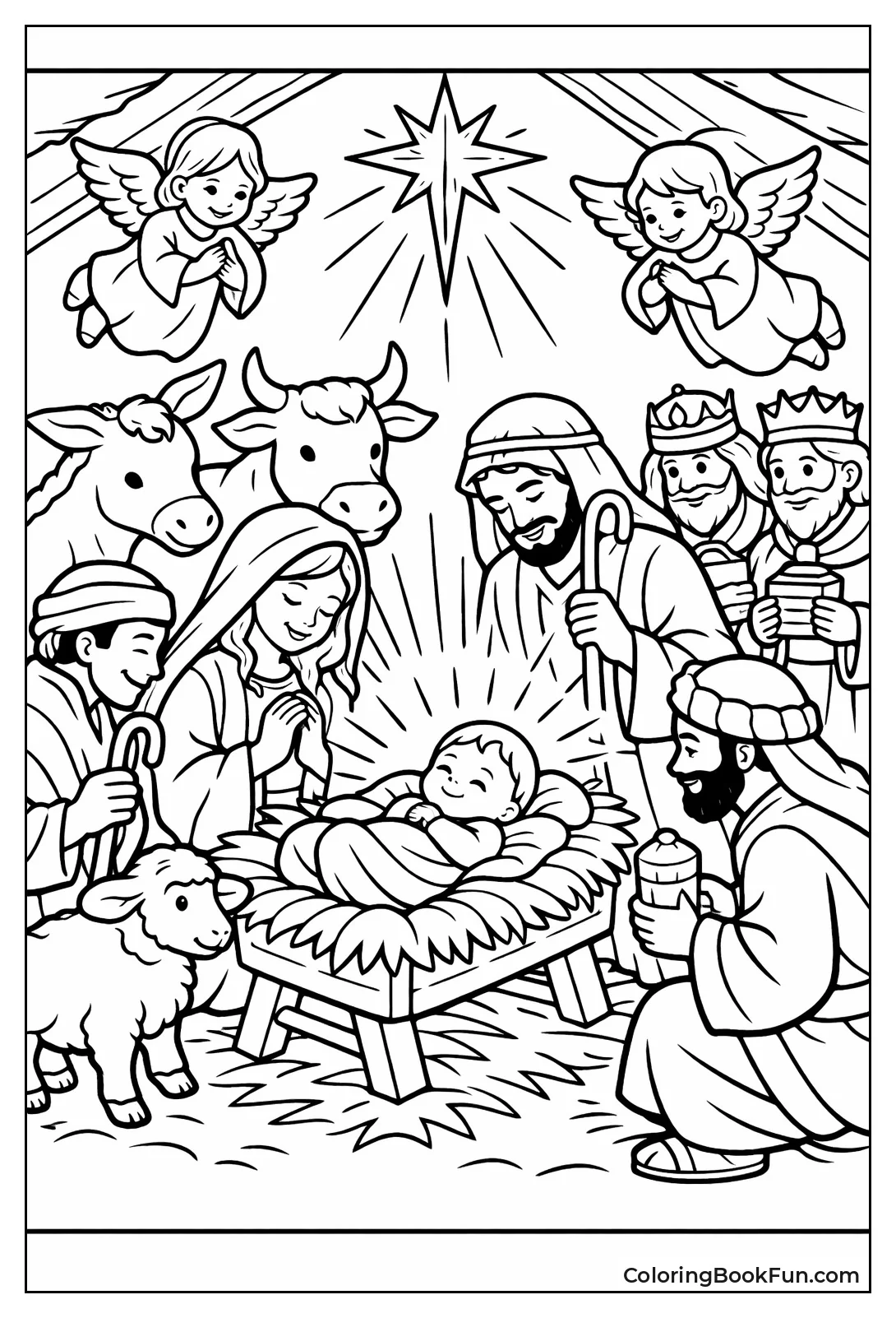 Jesus Lights the Stable