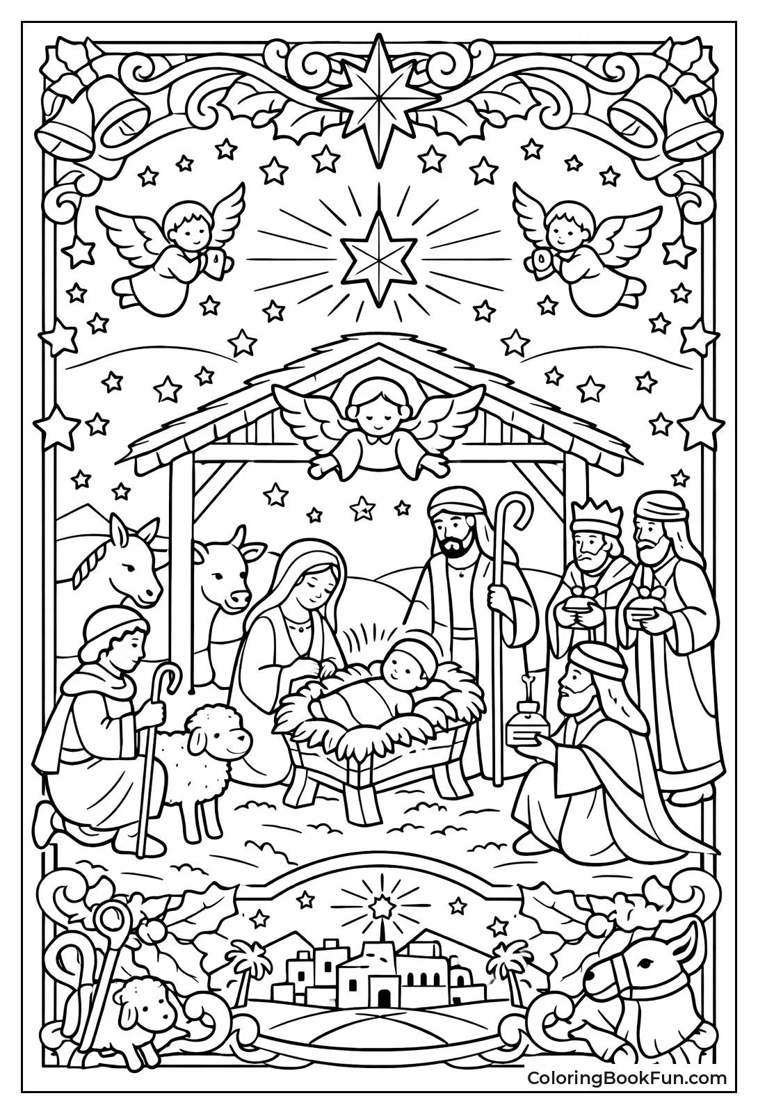 Nativity in Star Border