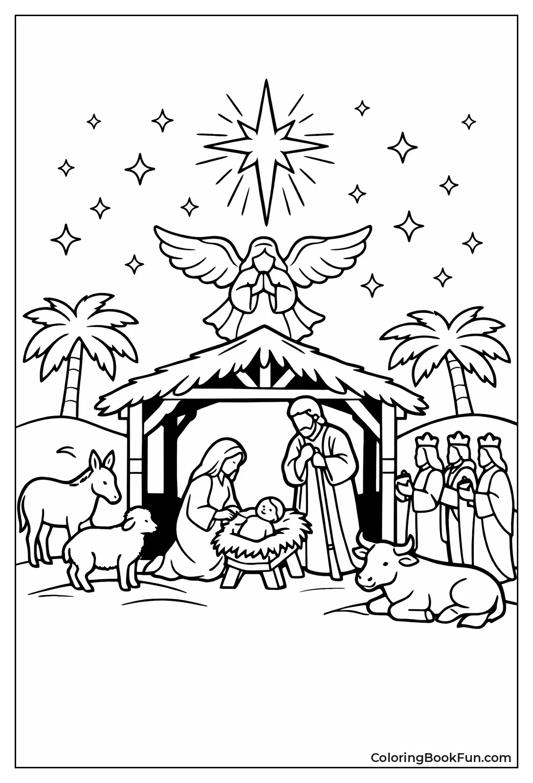 Nativity Night Silhouette