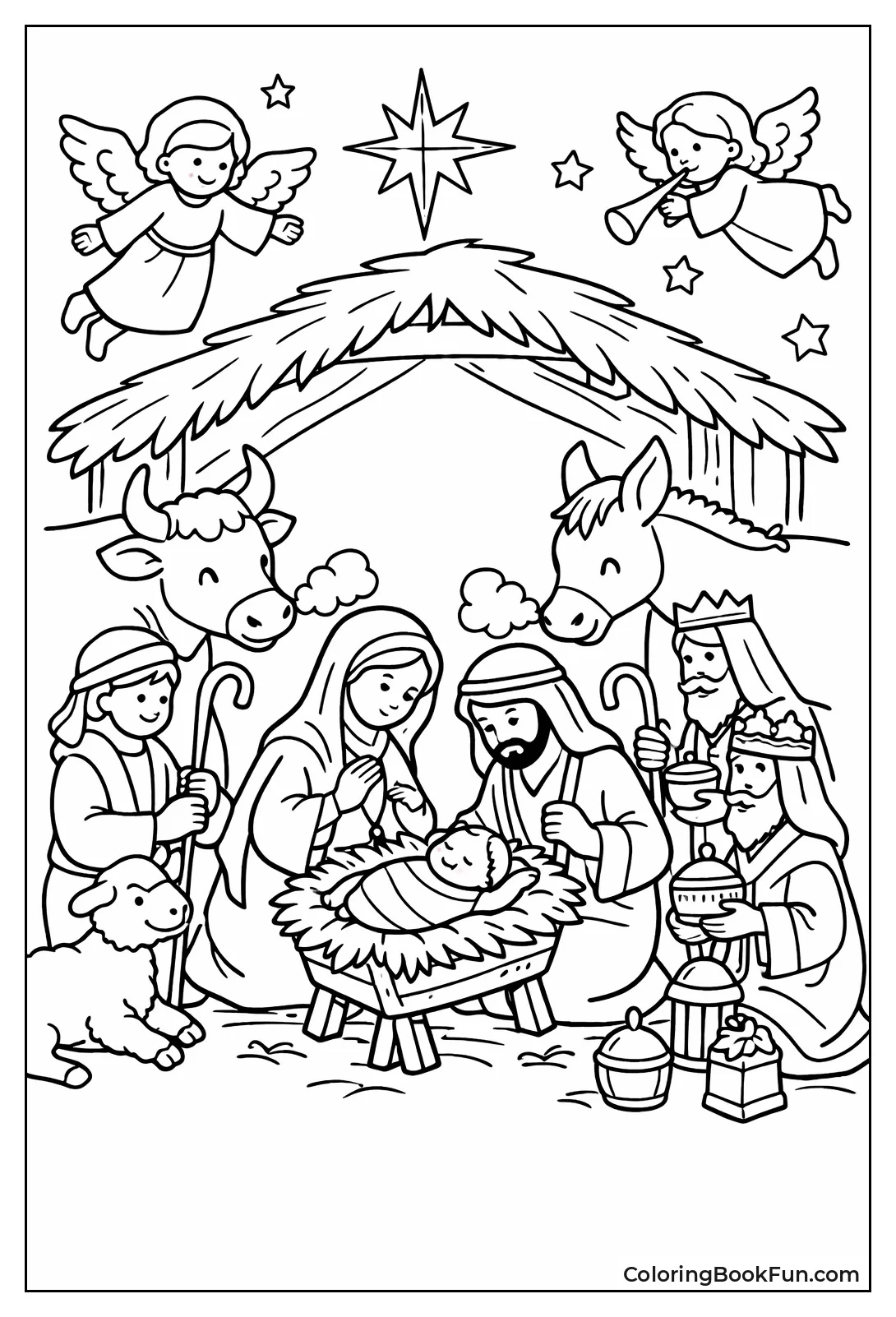 Animals Warm the Manger