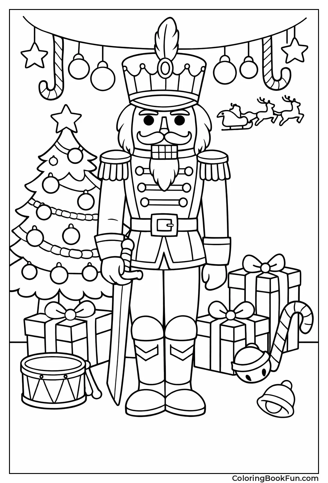 Nutcracker Soldier Stands Guard