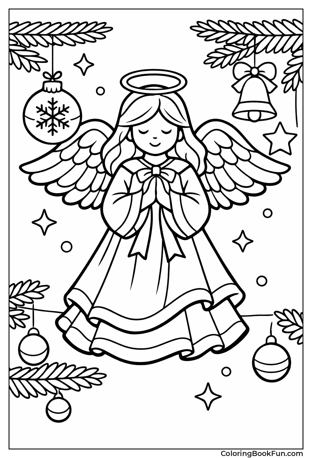 Angel with Wings and Halo