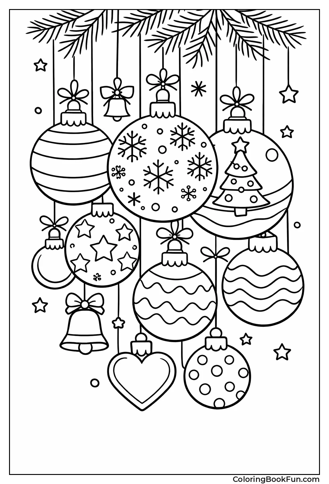 Cascade of Hanging Baubles