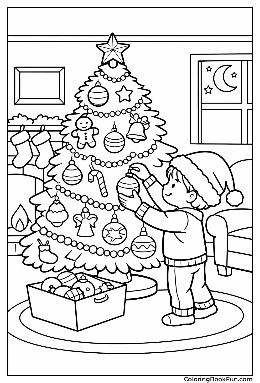 Child Hanging Tree Ornament