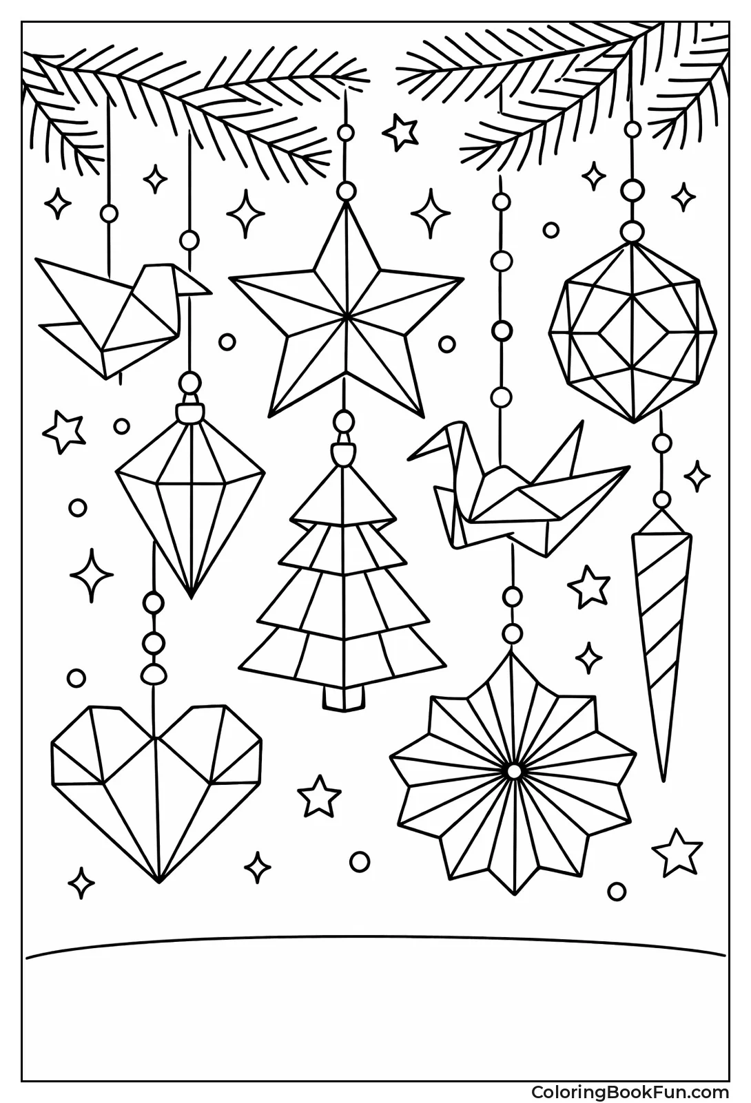 Geometric Folded Paper Shapes