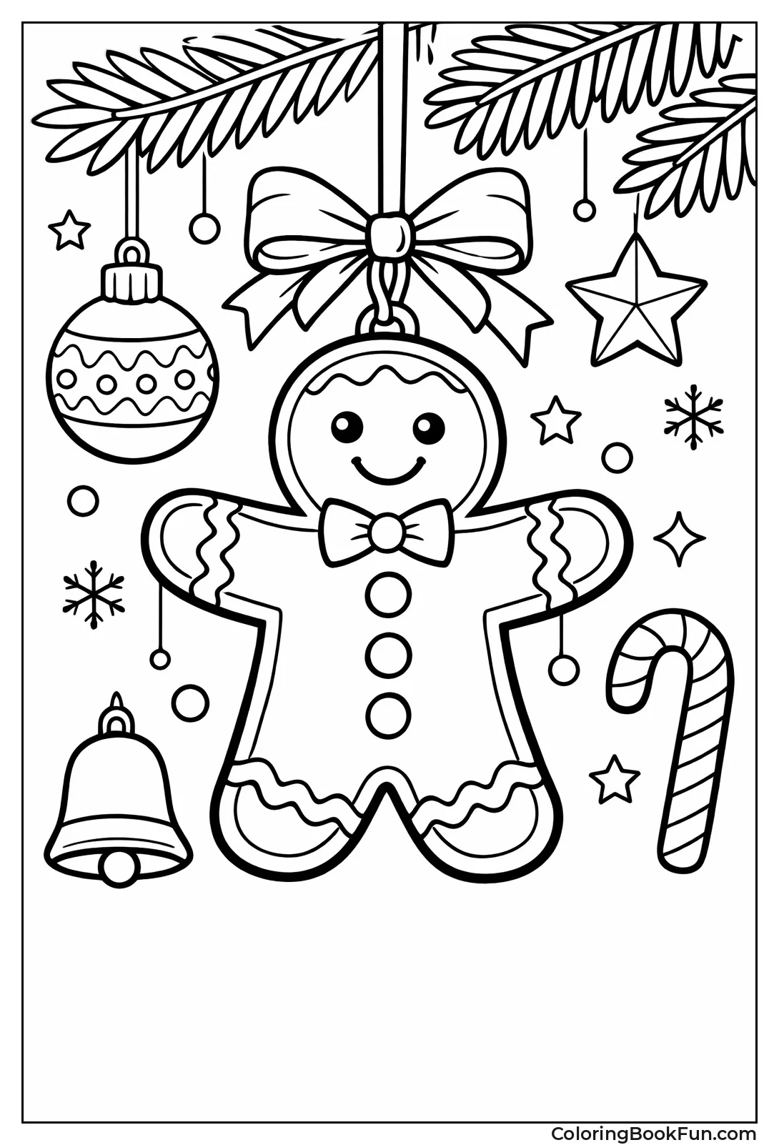 Smiling Gingerbread Man Cookie