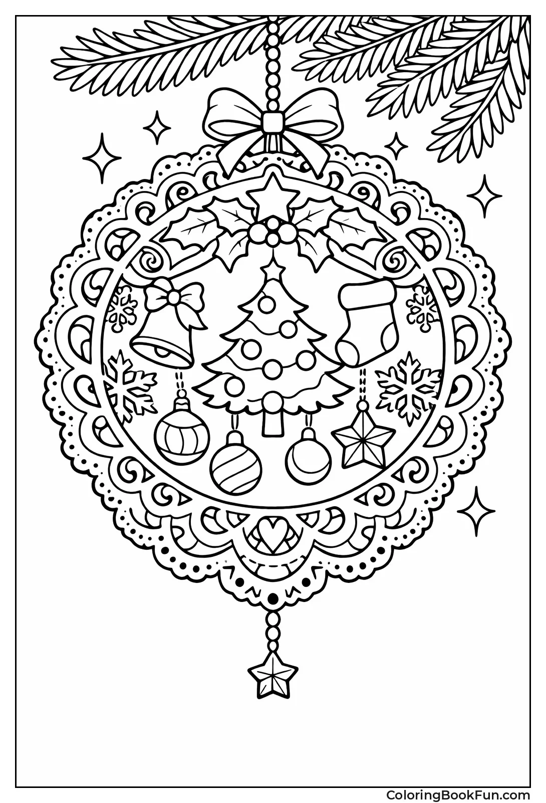 Lacy Doily Ornament Design