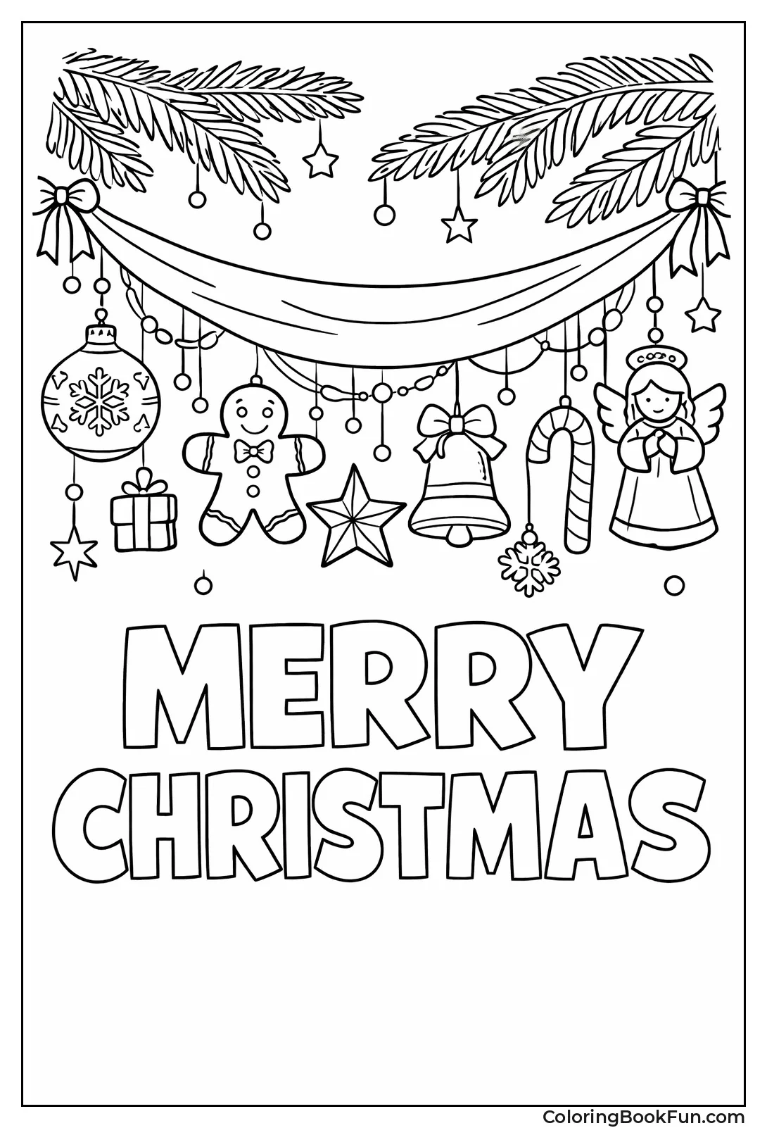 Merry Christmas Banner Drape