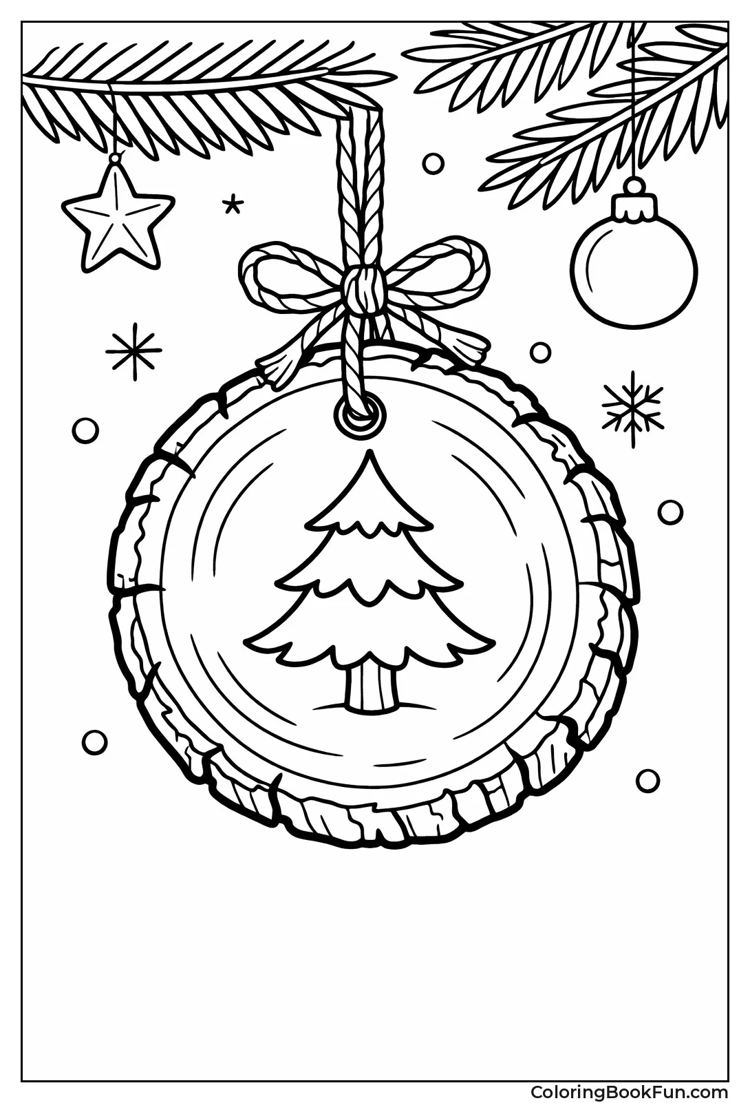 Rustic Wood Slice Tree