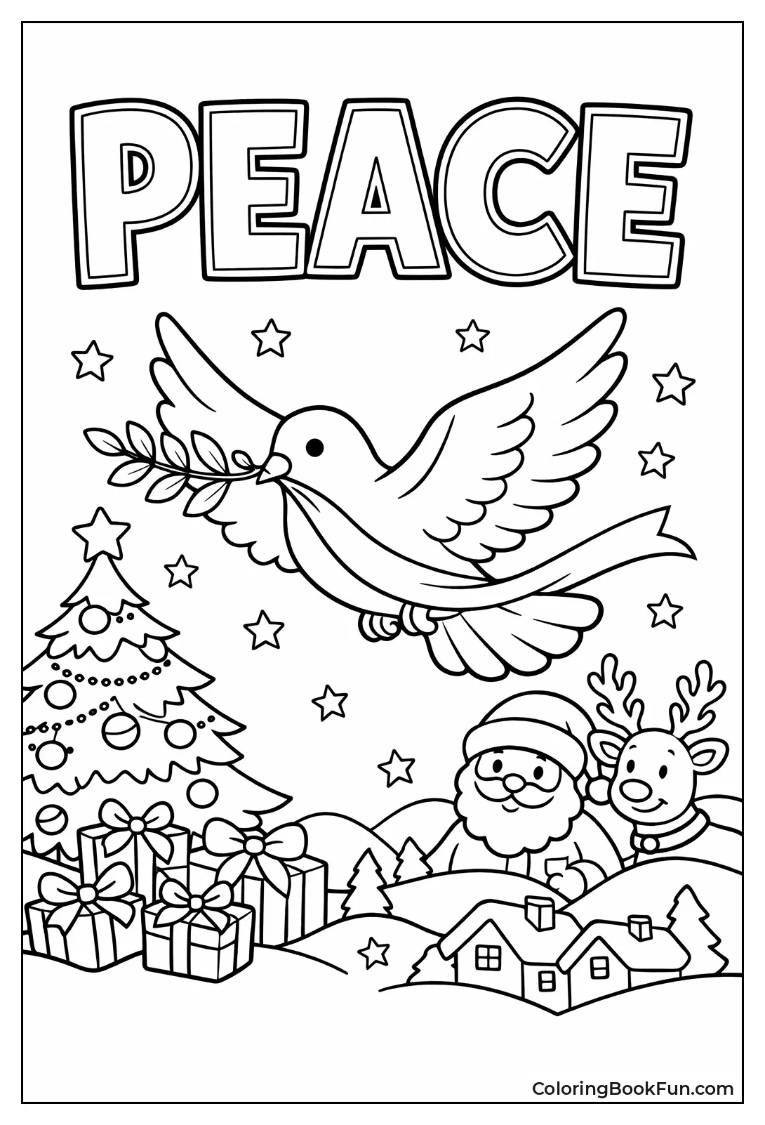 Dove Flies for Peace