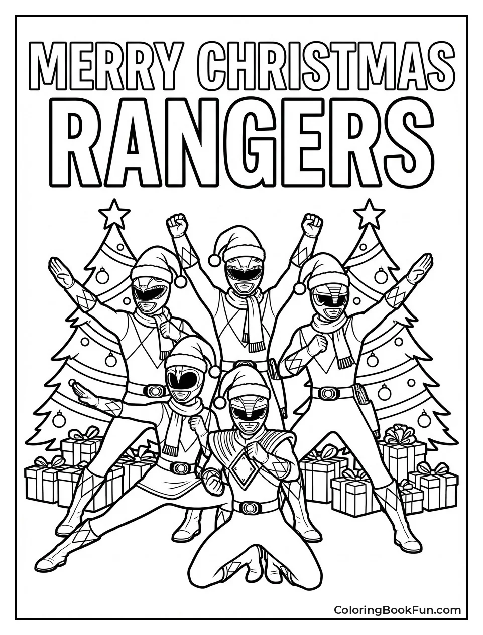 Rangers Wear Santa Hats