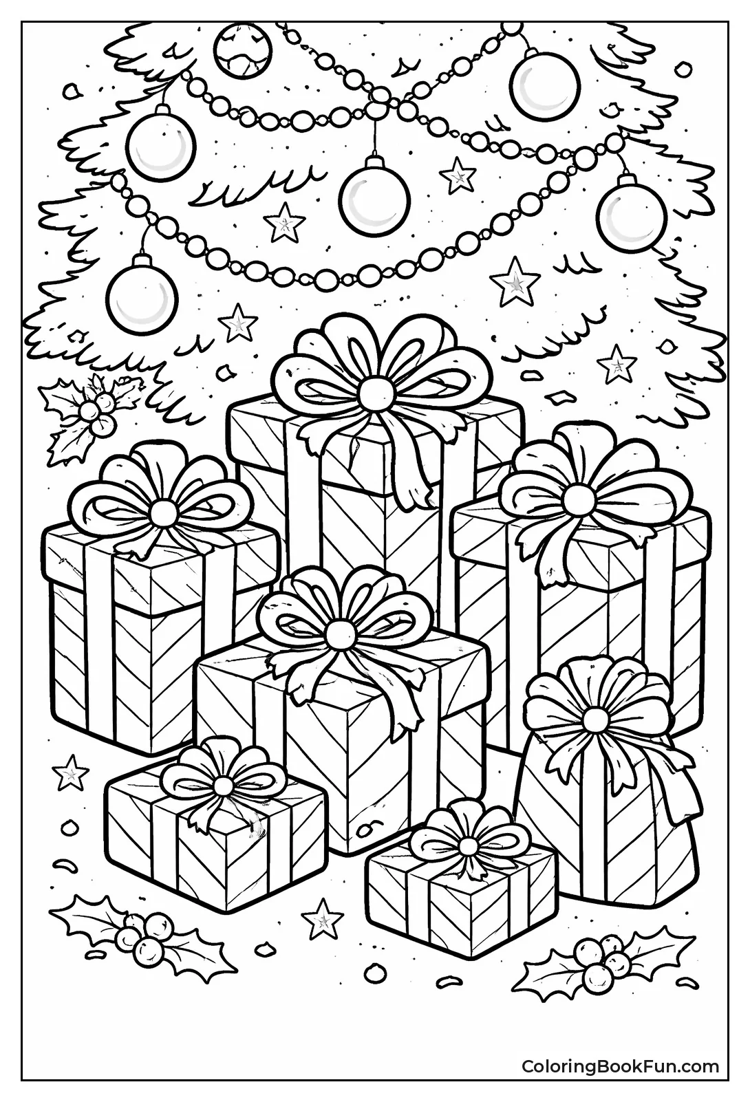 Candy Cane Wrapped Boxes