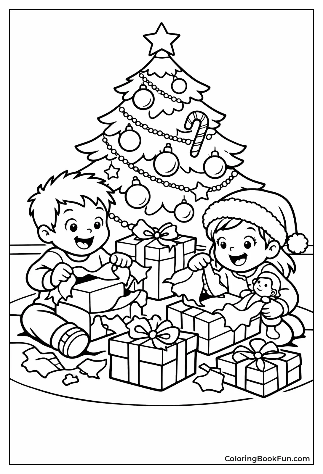 Kids Tear Open Presents