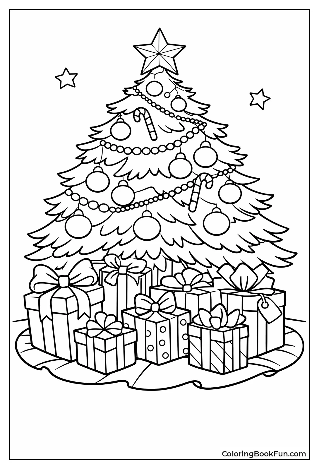 Presents under Christmas Tree