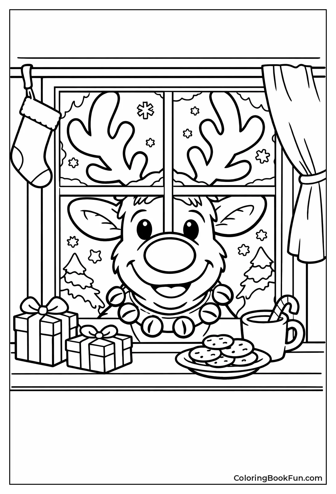 Peeking Through Window