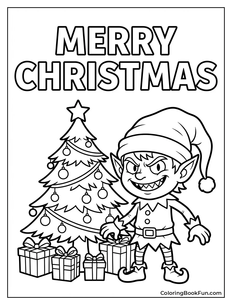 Santa Labubu Christmas Tree