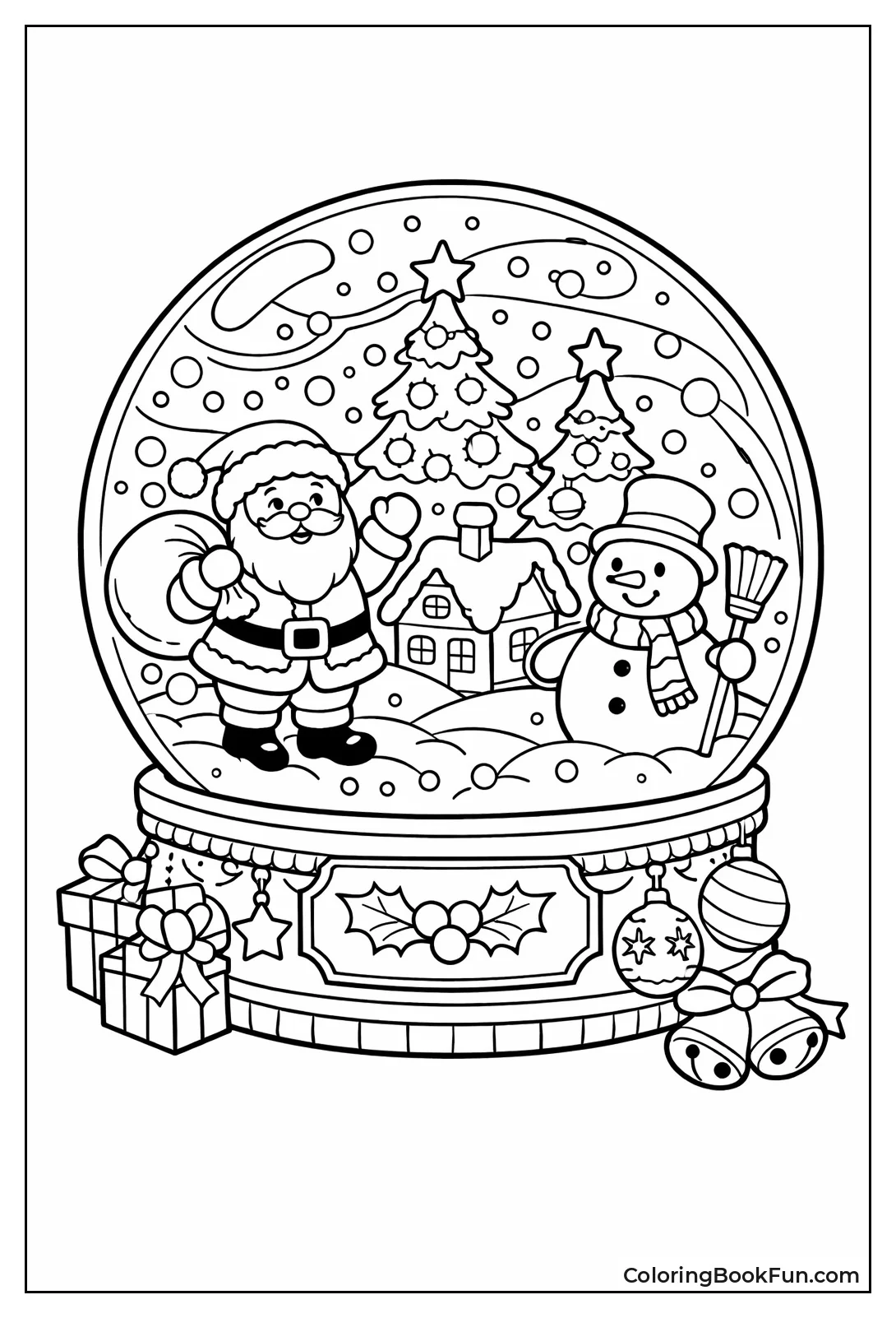 Classic Christmas Tree Scene