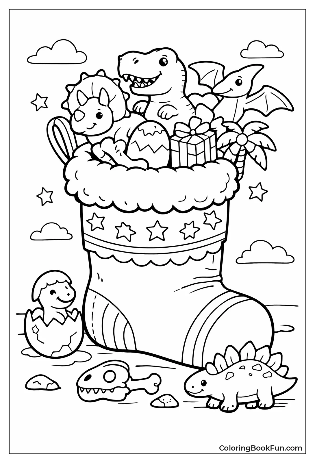 Dinosaur Toys Overflow Stocking