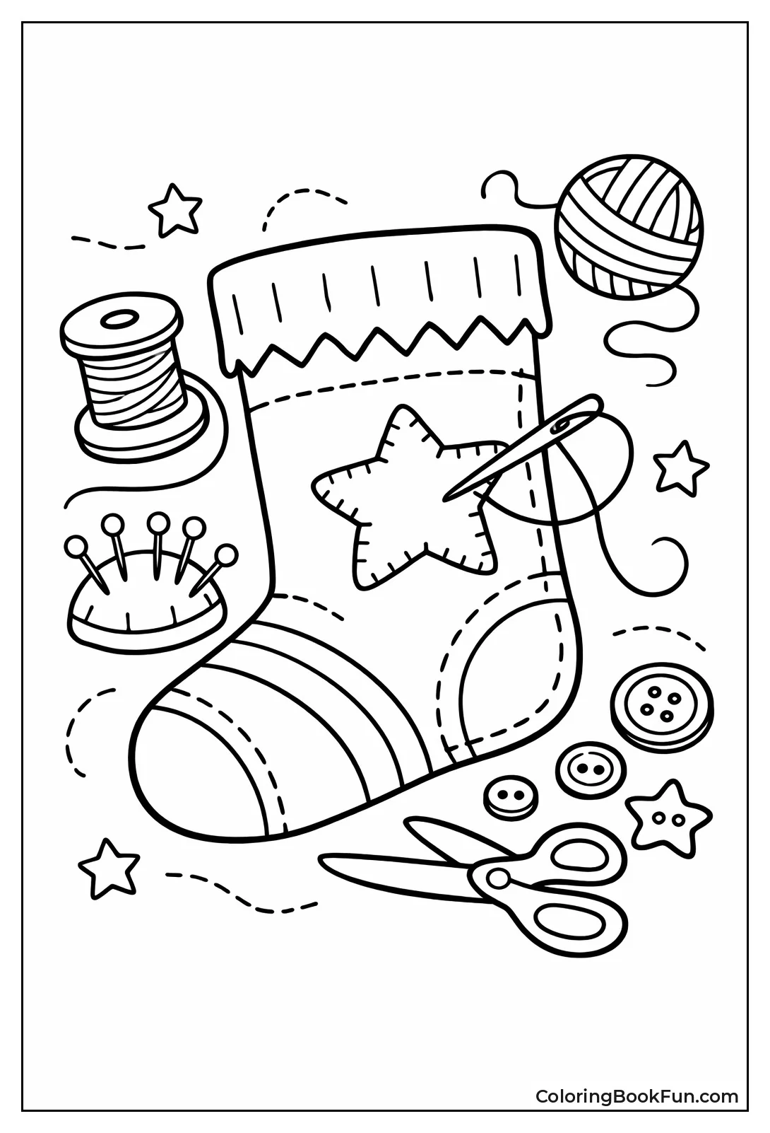 Sewing Christmas Stocking Project