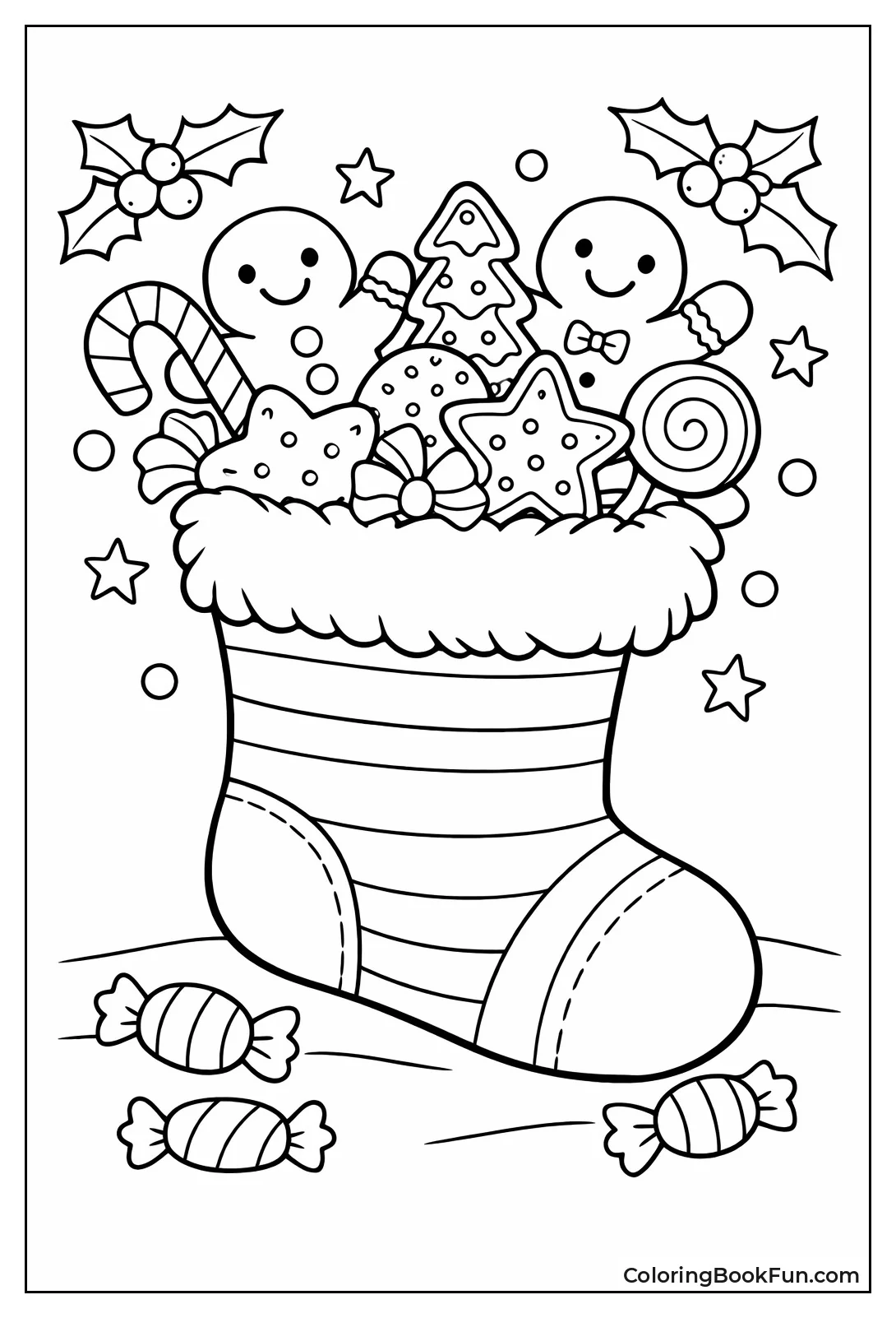 Gingerbread Cookies in Stocking